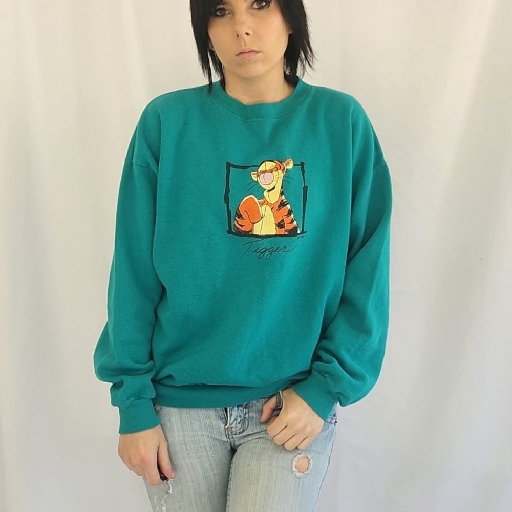 Y2K Disney Tigger‎ Crew Neck Sweatshirt